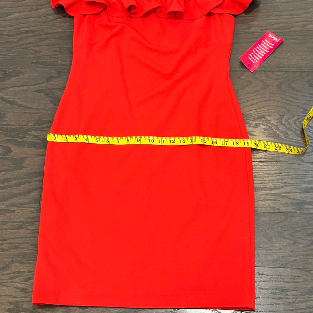 Not for sale. Ralph Lauren Red Off-Shoulder Dress - Picture 11 of 15
